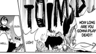 Lisa exposing Shunsui's act of laziness (Image via Shueisha)